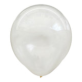 12 inch crystal clear latex balloons pack of 25 transparent party decoration balloons for birthday wedding baby shower and event decoration from Funzoop The Party Shop