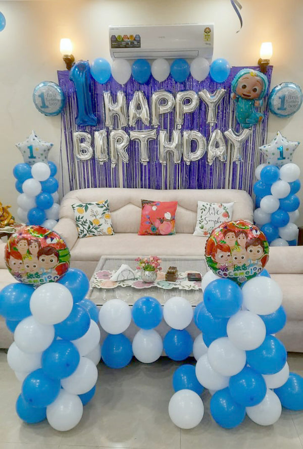 Cocomelon Balloon Decoration at Home