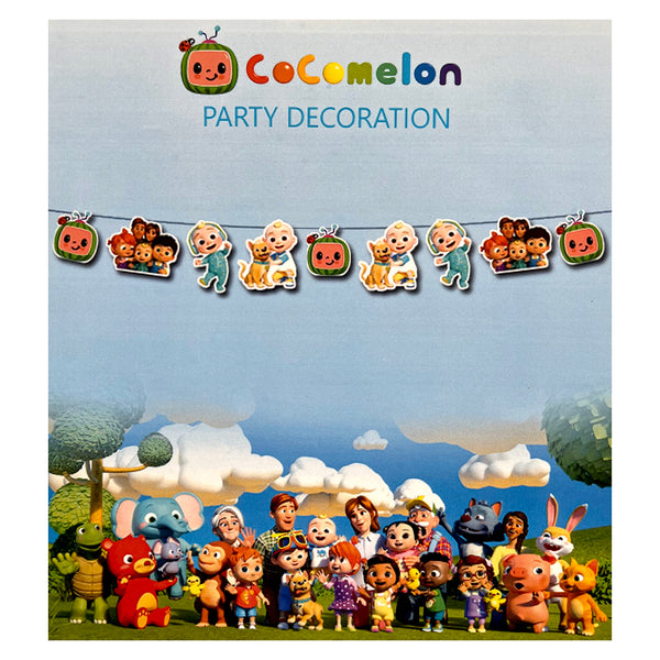 Cocomelon Paper Birthday Wall Banner for Kids