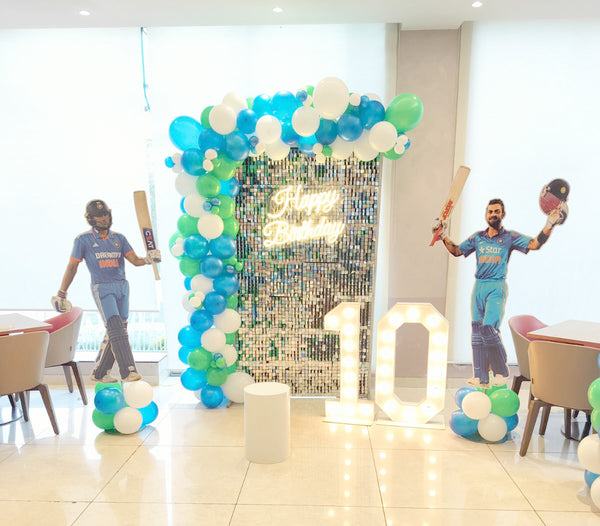 Cricket Balloon Decoration for Birthday