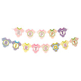 Pink dress theme happy birthday wall banner decoration for girls birthday party backdrop and celebration décor from Funzoop The Party Shop