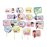 Family member party photo props set for fun family celebration photography from Funzoop The Party Shop