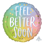 18 inches feel better soon recovery foil balloon with cheerful printed design from Funzoop The Party Shop
Get well soon themed helium foil balloon for recovery surprise decoration from Funzoop The Party Shop
Round recovery message foil balloon for hospital and wellness celebration décor from Funzoop The Party Shop
