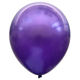 Flyde brand purple metallic pearl latex balloons for balloon decoration and event styling from Funzoop The Party Shop