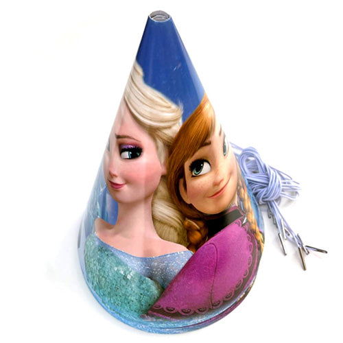 Frozen theme party caps pack of 10 with colorful character artwork from Funzoop The Party Shop
