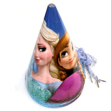 Frozen theme party caps pack of 10 with colorful character artwork from Funzoop The Party Shop