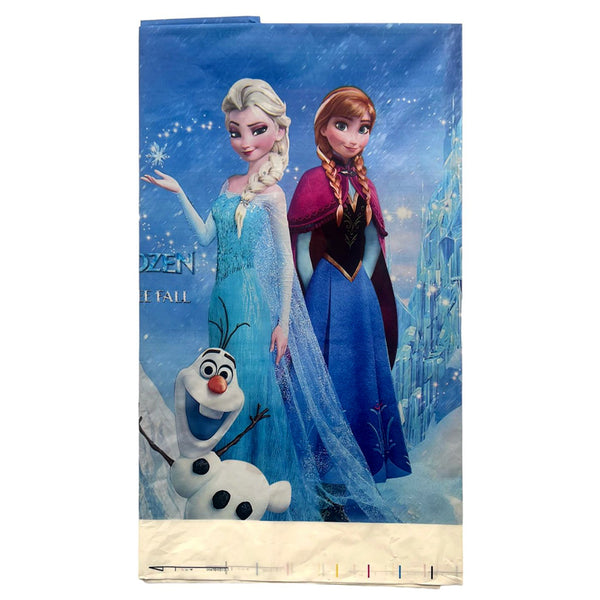 Frozen theme plastic table cover featuring Elsa Anna and Olaf from Funzoop The Party Shop
