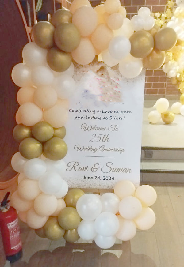 25th Anniversary Welcome Board Decoration in Gurgaon