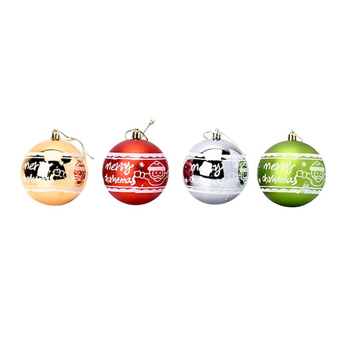8cm Christmas Decoration Ornament/Balls Set