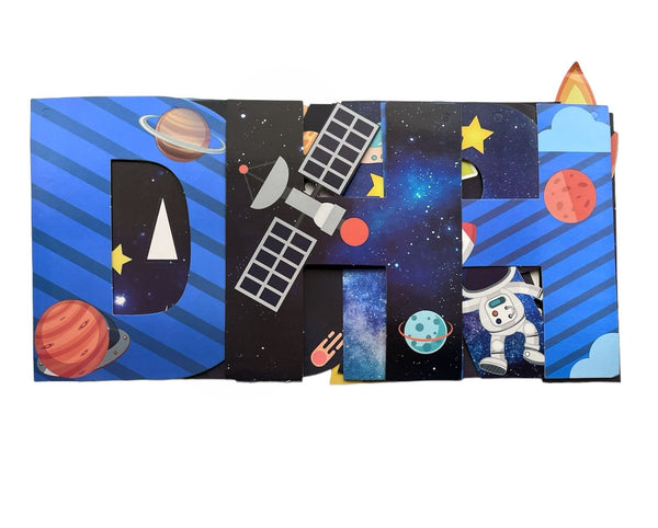 Astronaut Space Paper Happy Birthday Wall Banner