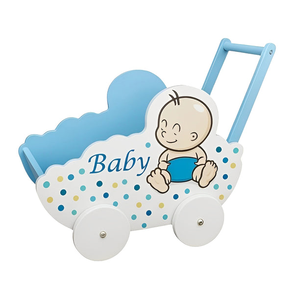 Baby Stroller Gift Basket, Blue/Pink