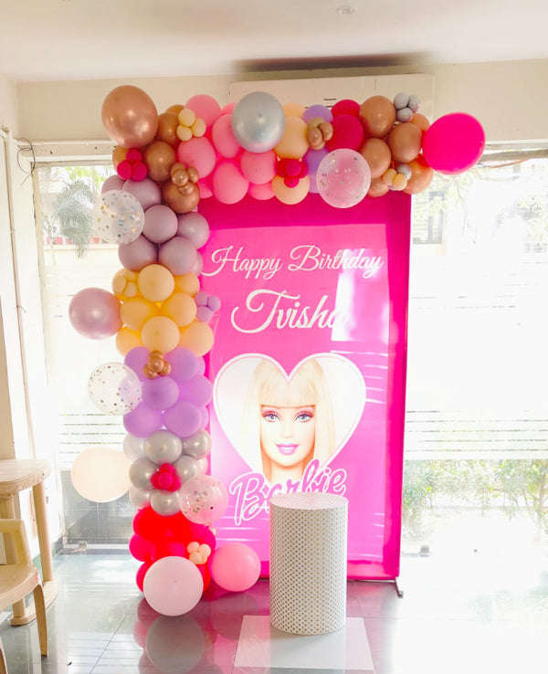 Barbie Birthday Balloon Decoration in Gurgaon
