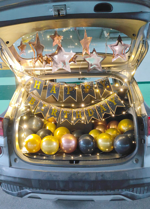 Birthday Car Boot Balloon Decoration