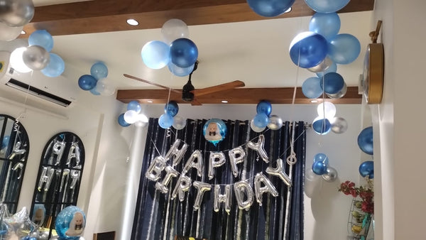 Blue Boss Baby Birthday Balloon Decoration
