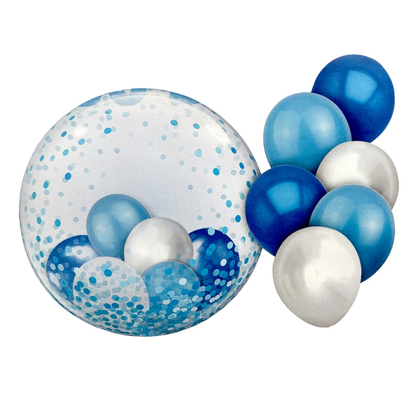 Bobo Balloons Stuffing & Side Bunch Balloons Set shown for a themed celebration table and party photo display