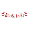 Bride to Be Cursive Paper Wall Banner for Bridal Showers