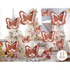 Rose Gold butterfly hanging swirls
