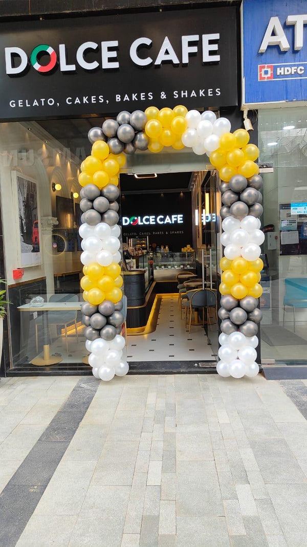 Cafe Inauguration Balloon Entrance Arch
