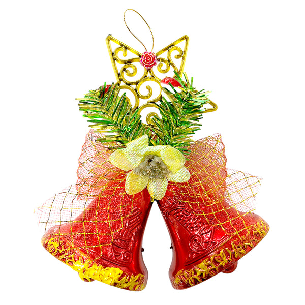 Christmas Bells Hanging Ornaments Decoration for Tree Doors-Assorted 