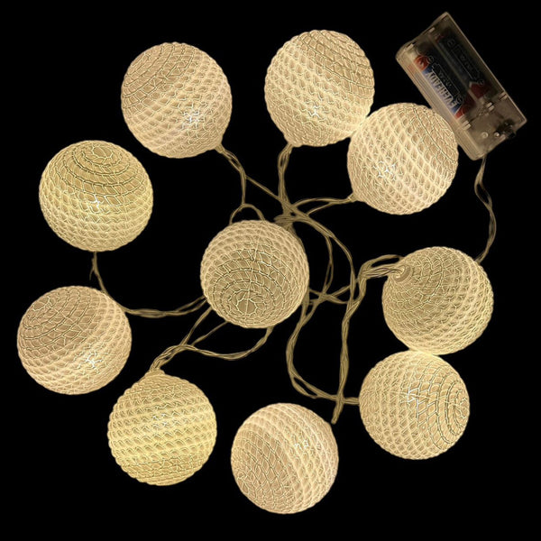 Fancy Decorative Ball Lights [White] plugged-funzoop-thepartyshop