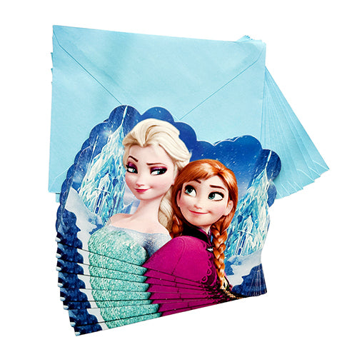 Frozen Theme Invitation Cards for sharing event details and introducing a coordinated birthday party theme.