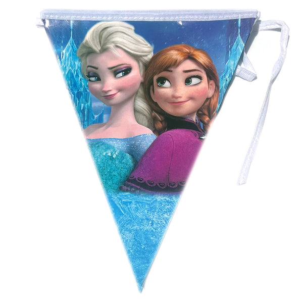 Frozen Paper Happy Birthday Theme Wall Banner, Blue