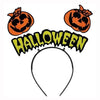 Halloween pumpkin headband with seasonal decorative shapes, providing a costume accessory for fancy-dress gatherings, party portraits and themed photo corners.