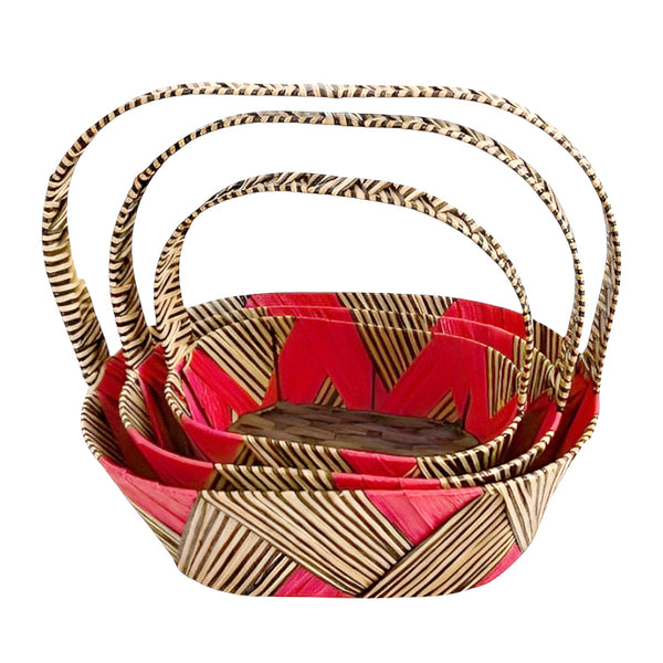Handcrafted Decorative Gift Baskets Set of 3