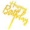 Happy Birthday Acrylic Cake Topper, Assorted, 1 Pc