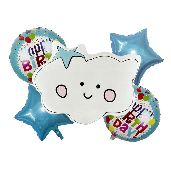 5 in 1 Cloud Happy Birthday Foil Set-funzoop-thepartyshop