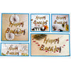 Happy Birthday Neon Cursive Banner Bunting-funzoop-thepartyshop
