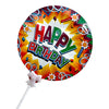 Happy Birthday Round Foil Balloon Cake Topper