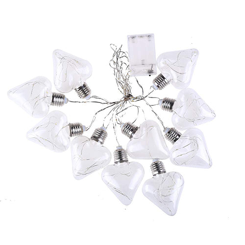 Heart Shaped LED String Garland