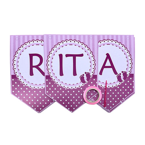 It's a GIRL Paper Wall Banner-funzoop-thepartyshop