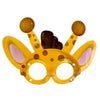 Giraffe-themed plastic party goggles in a children's novelty style, providing an animal character accessory for birthday portraits and themed photographs.