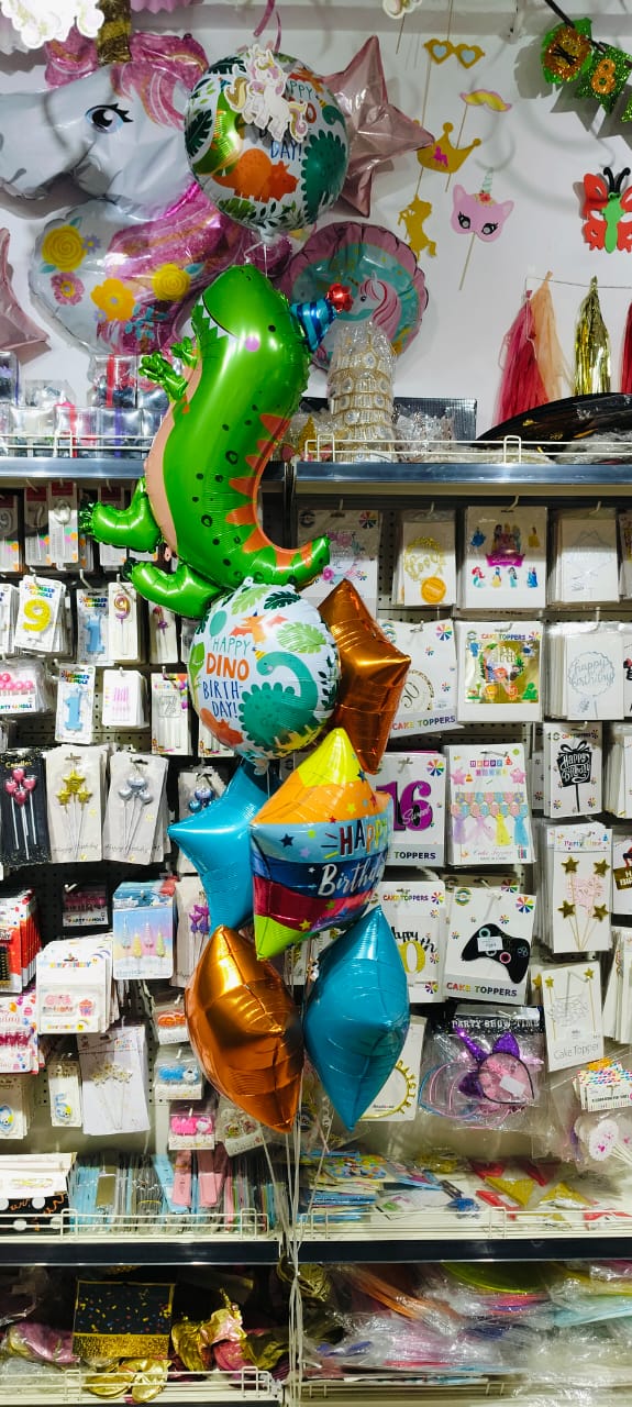 Kids' Dinosaur Theme Birthday Balloon Bunch