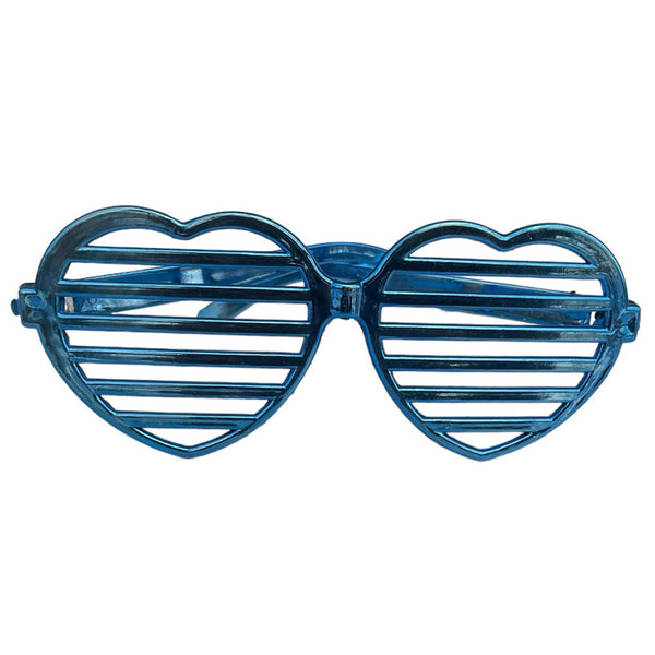 Metallic Silver Plastic Party Goggles, 1 Pc