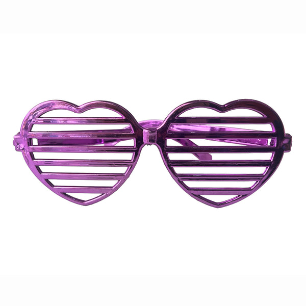 Metallic Silver Plastic Party Goggles, 1 Pc