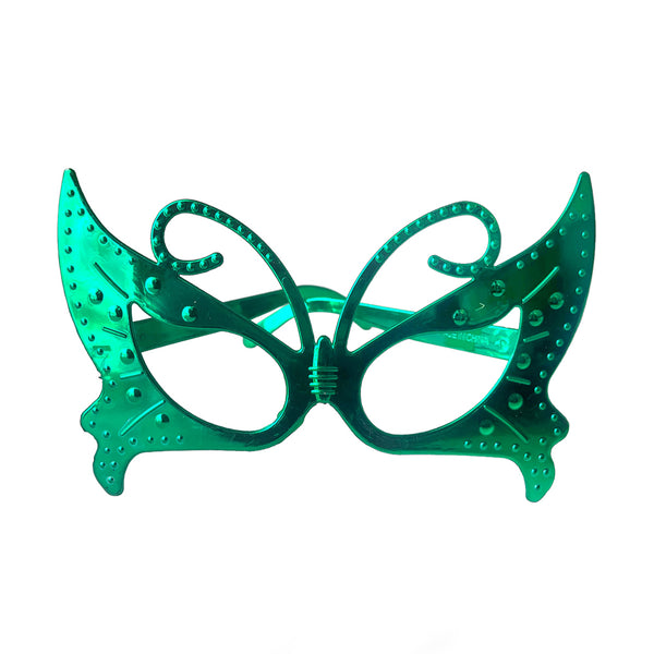 Metallic Silver Plastic Party Goggles, 1 Pc
