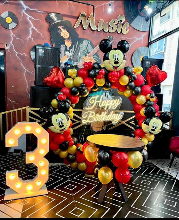 Mickey Mouse Birthday Balloon Decoration