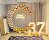 Milestone Number Metallic Balloon Marquee