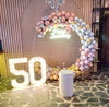 Milestone Number Metallic Balloon Marquee
