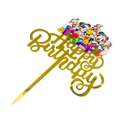 Minnie Mouse Acrylic Birthday Cake Topper
