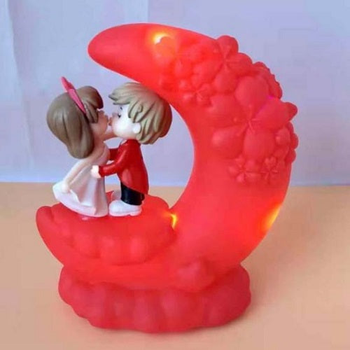 Musical Moon LED Couple Showpiece