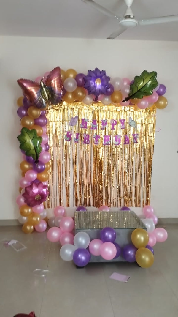 Nature Home Balloon Decoration for Birthday