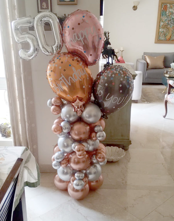 Number Cluster Balloon Centerpiece in Gurgaon
