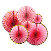 Glitter Paper Party Fans, Assorted, Pack of 6 sold by Funzoop - The Party Shop