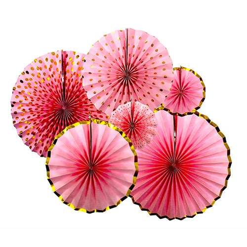 Glitter Paper Party Fans, Assorted, Pack of 6 sold by Funzoop - The Party Shop