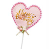 Gold Beaded Acrylic Happy Birthday Cake Topper