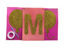 Pink I Am One birthday banner detail and hanging ribbon